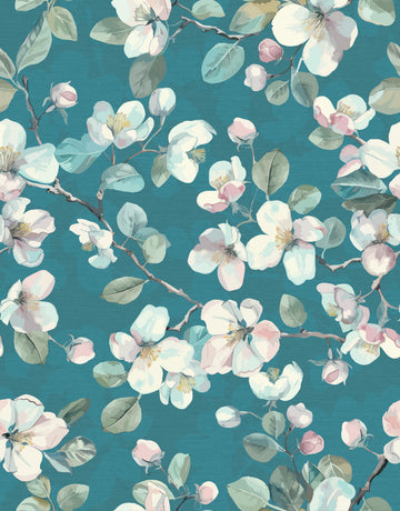 Roll It's Actually Cerulean Peel and Stick Vinyl Wallpaper Roll
