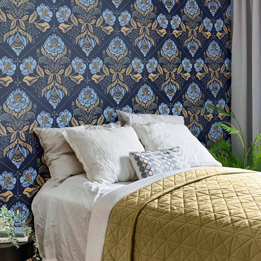 Vintage Bloom Peel and Stick Vinyl Wallpaper Roll