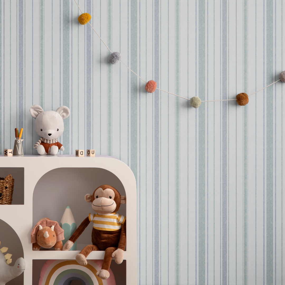 Harbor Stripe Peel and Stick Vinyl Wallpaper Roll