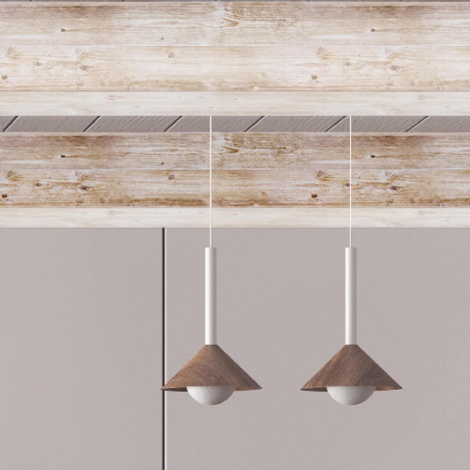 Wood Plank Peel & Stick Vinyl Wallpaper Panel - 8 Pack