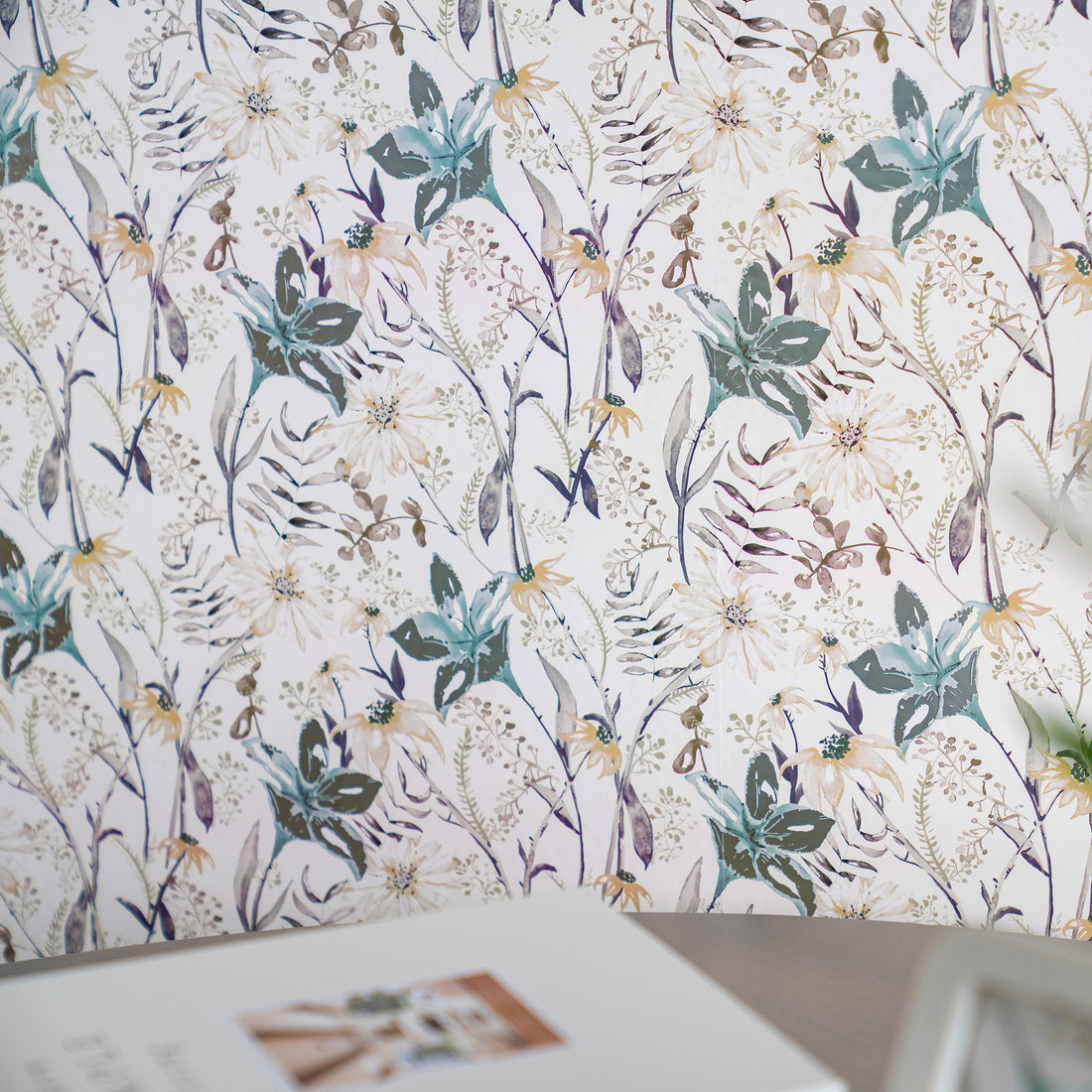 Gardenside Gossip Peel & Stick Vinyl Wallpaper Panel - 8 Pack