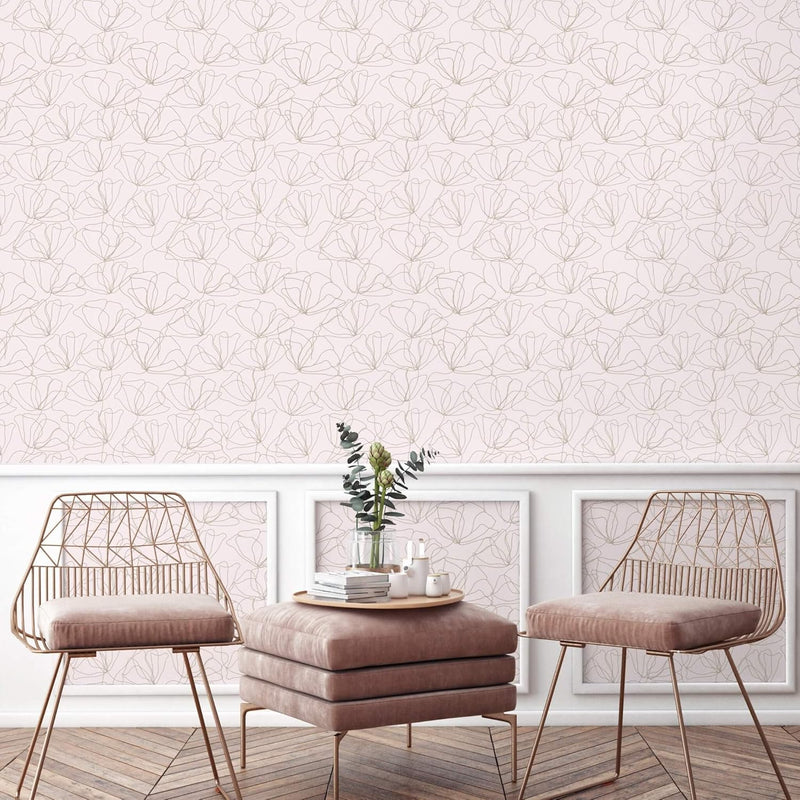 Wall Wear Panel Drawn to Nature Design  – Removable & Water-Resistant – Peel & Stick Design – Modern Decorative Panel for Walls – 16" x 24"