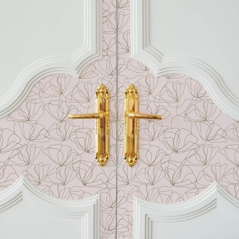 Wall Wear Panel Drawn to Nature Design  – Removable & Water-Resistant – Peel & Stick Design – Modern Decorative Panel for Walls – 16" x 24"