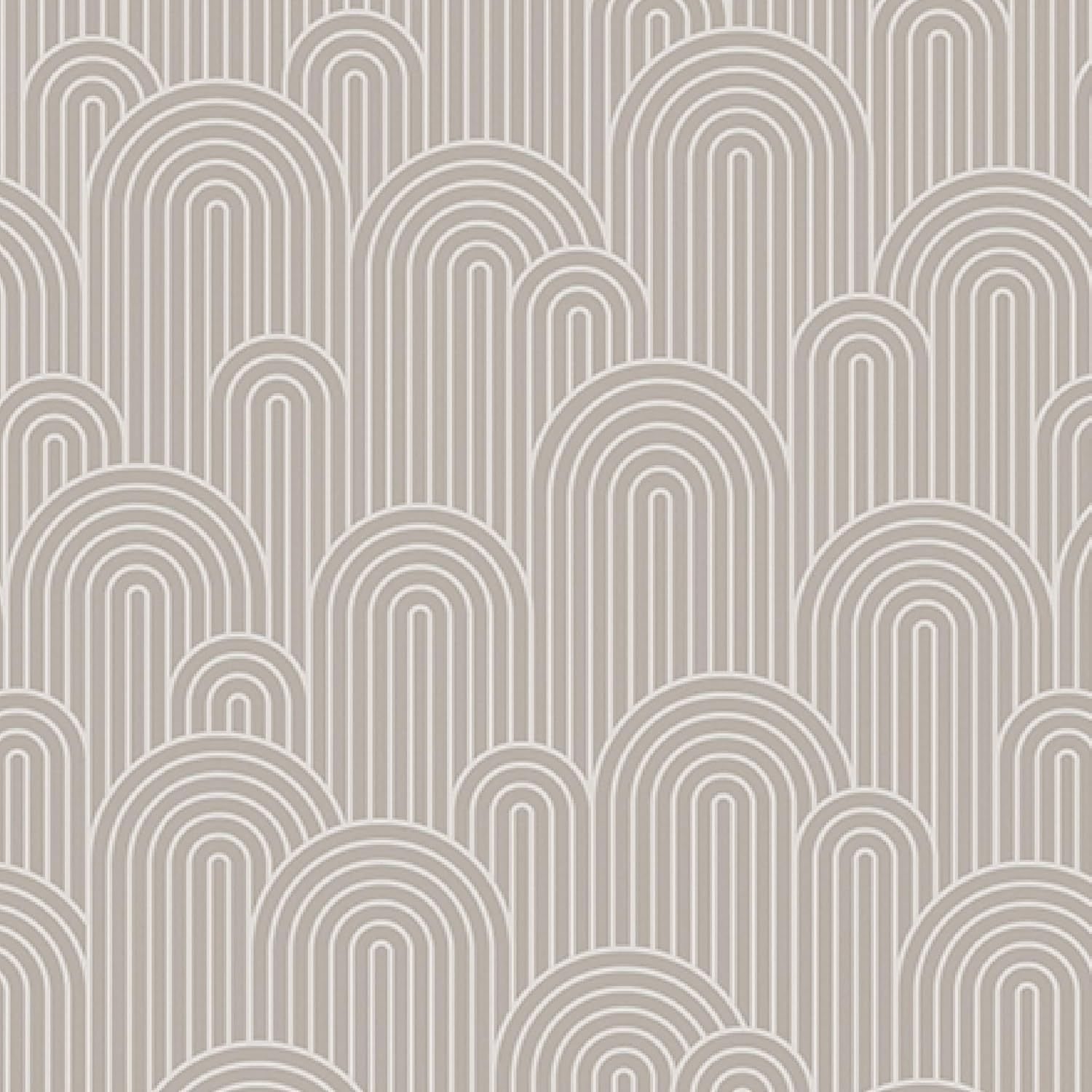 Taupe Curves Peel & Stick Vinyl Wallpaper Panel - 8 Pack