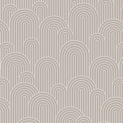 Wall Wear Panel Taupe Curves Design – Removable & Water-Resistant – Peel & Stick Design – Modern Decorative Panel for Walls – 16" x 24"