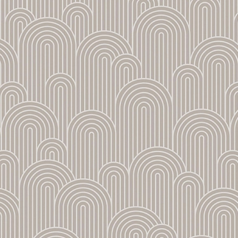 Wall Wear Panel Taupe Curves Design – Removable & Water-Resistant – Peel & Stick Design – Modern Decorative Panel for Walls – 16" x 24"