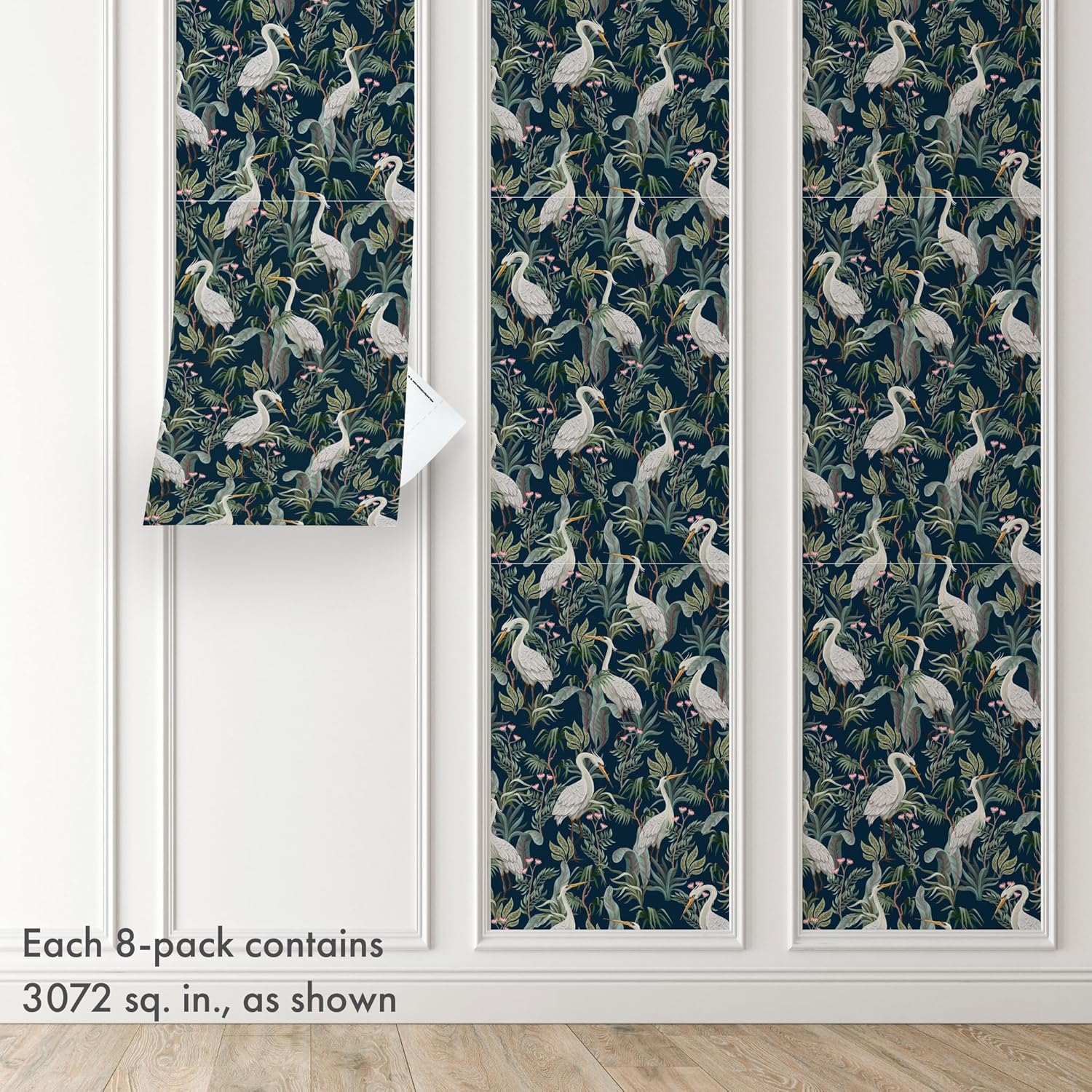 No Egrets Peel & Stick Vinyl Wallpaper Panel - 8 Pack