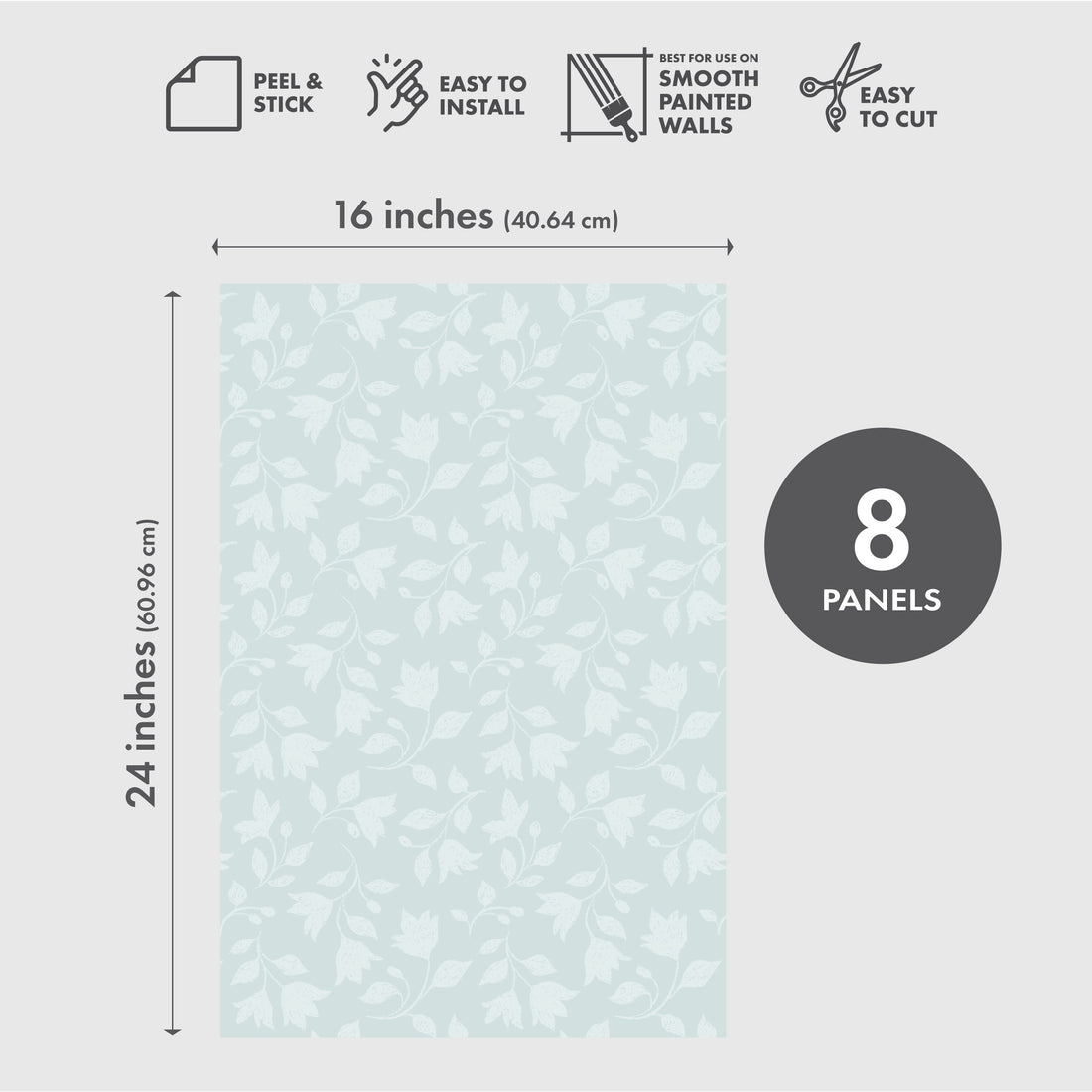 Trail Blazer Peel & Stick Vinyl Wallpaper Panel - 8 Pack