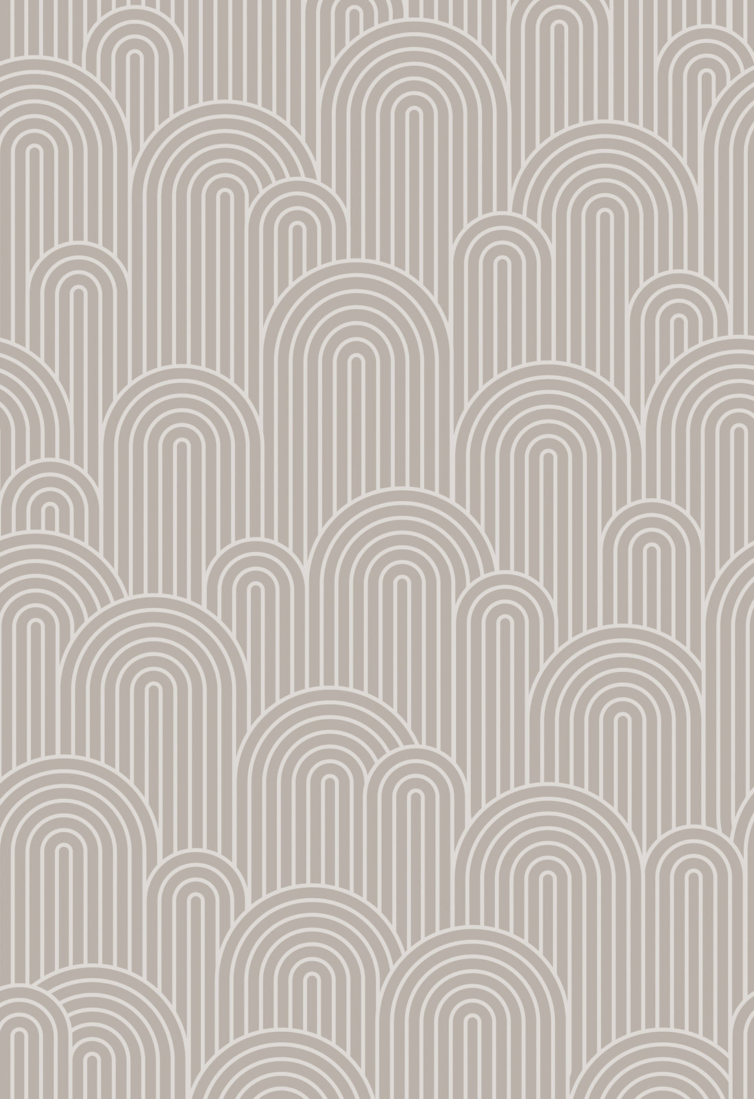 Taupe Curves Peel & Stick Vinyl Wallpaper Panel - 8 Pack