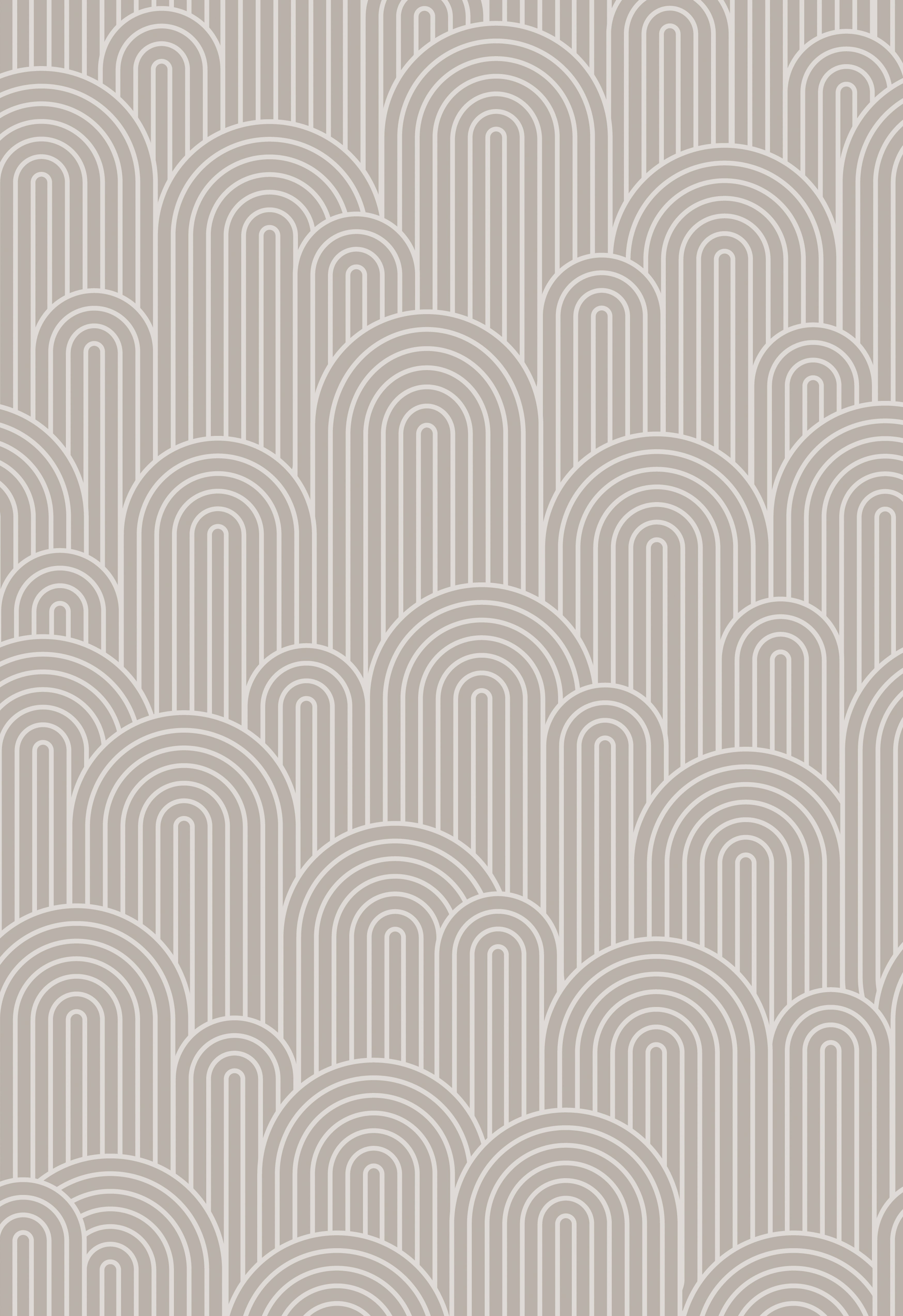 Taupe Curves Peel & Stick Vinyl Wallpaper Panel - 8 Pack