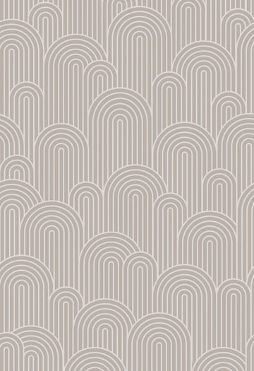 Taupe Curves Peel & Stick Vinyl Wallpaper Panel - 8 Pack