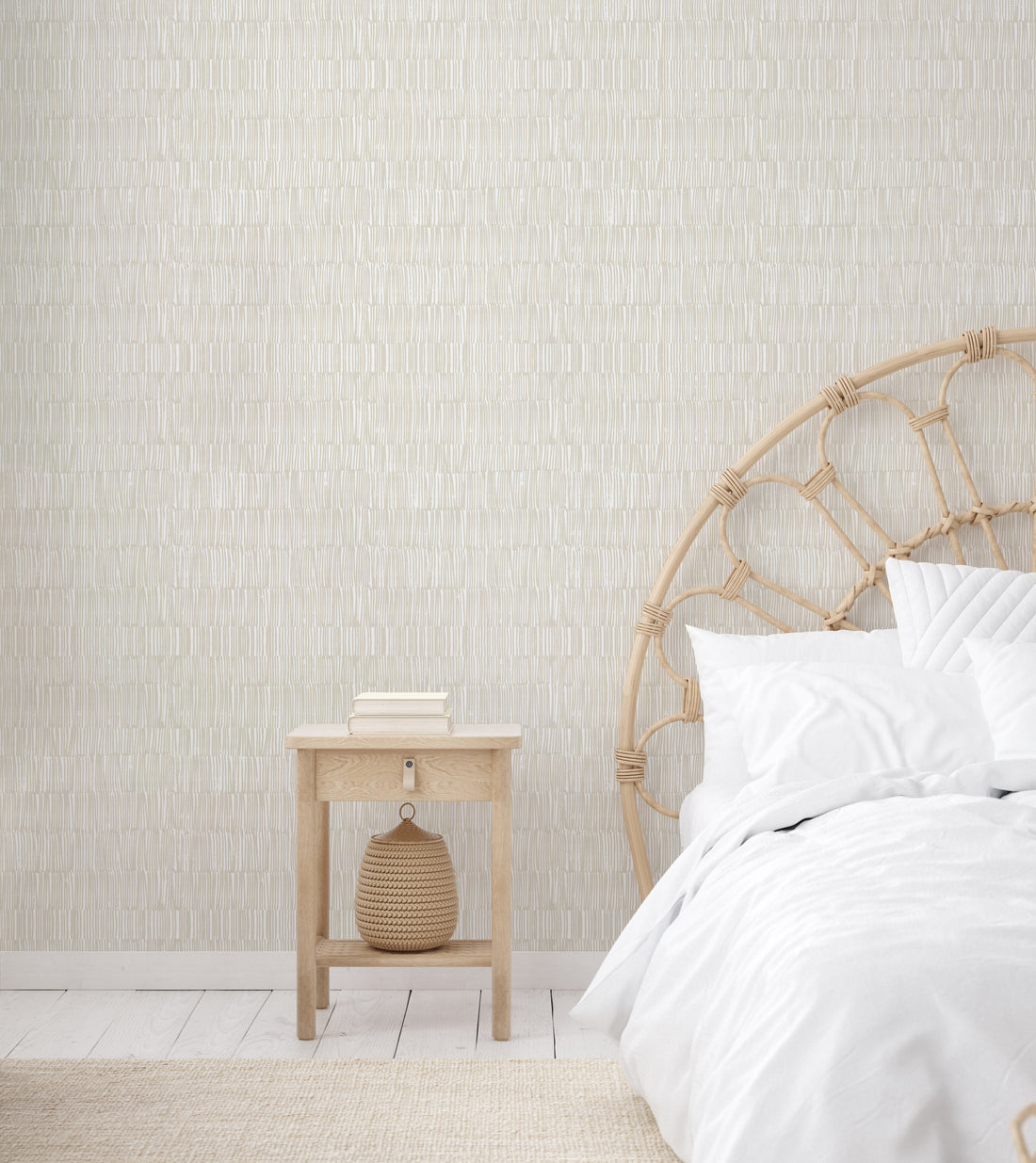 Modern Buff Peel & Stick Vinyl Wallpaper Sheets – 12 Pack