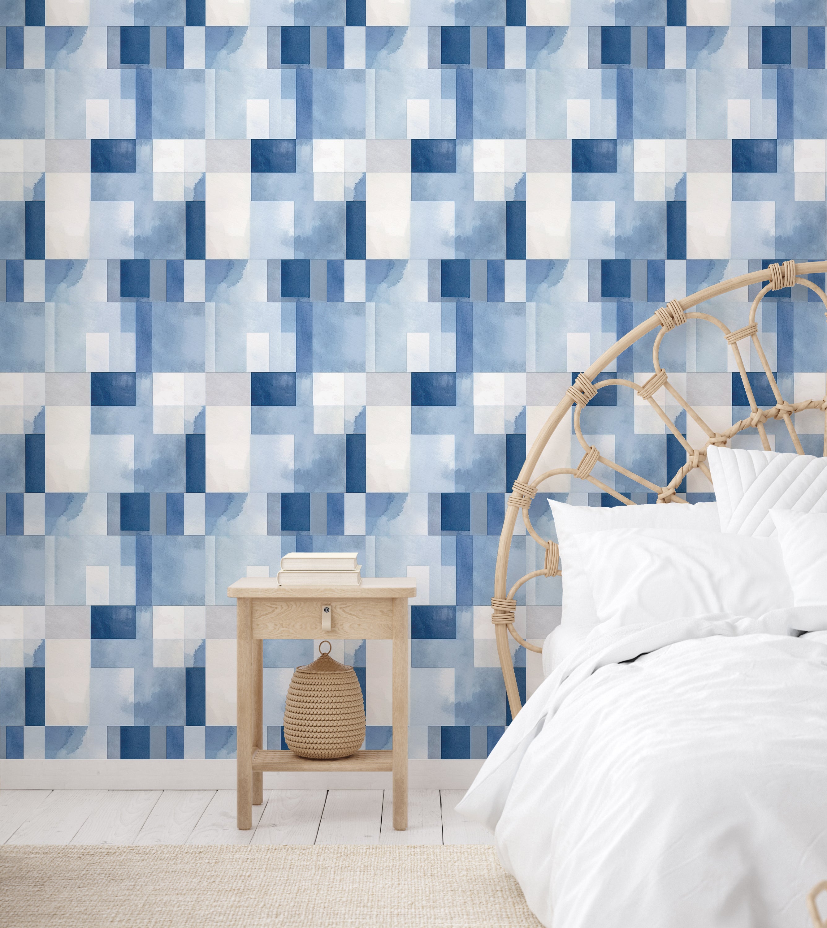 Out of the Blue Peel & Stick Vinyl Wallpaper Sheets – 12 Pack