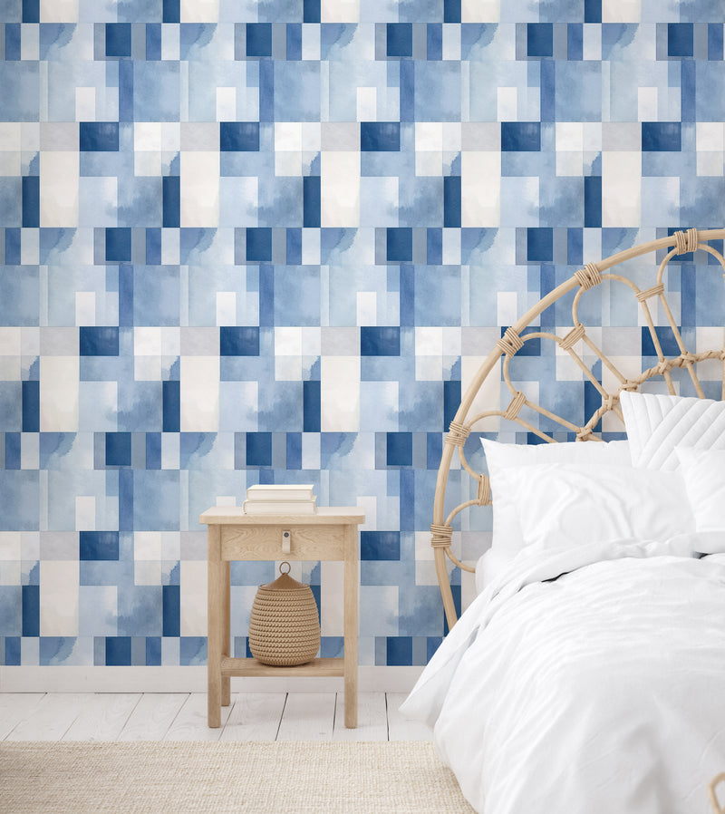 Wall Wear Sheet Out of the Blue Design – Peel and Stick Wallpaper Sheet – Water-Resistant, Removable, Self-Adhesive Vinyl – DIY-Friendly Wall Décor – (11" X 16")