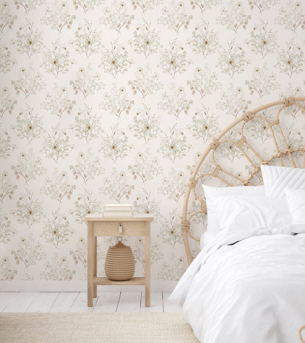 Wall Wear Sheet Spring Ready Design – Peel and Stick Wallpaper Sheet – Water-Resistant, Removable, Self-Adhesive Vinyl – DIY-Friendly Wall Décor – (11" x 16")