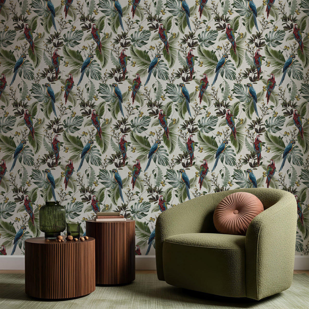 Botanical Nature Peel and Stick Vinyl Wallpaper Roll