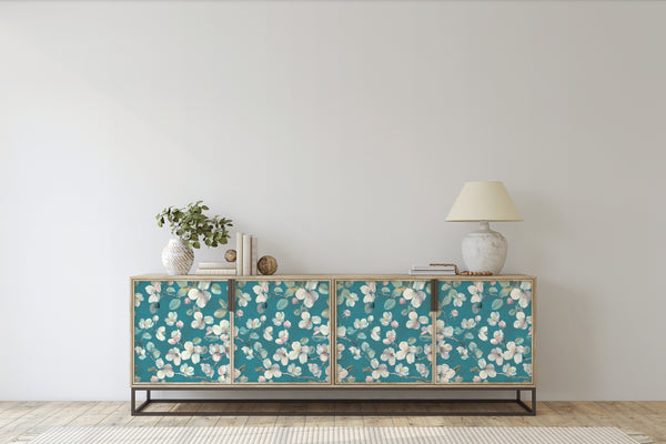 Wall Wear Roll It's Actually Cerilean Design – Removable & Water-Resistant – Peel and Stick Wallpaper Roll – 17.5" x 216"