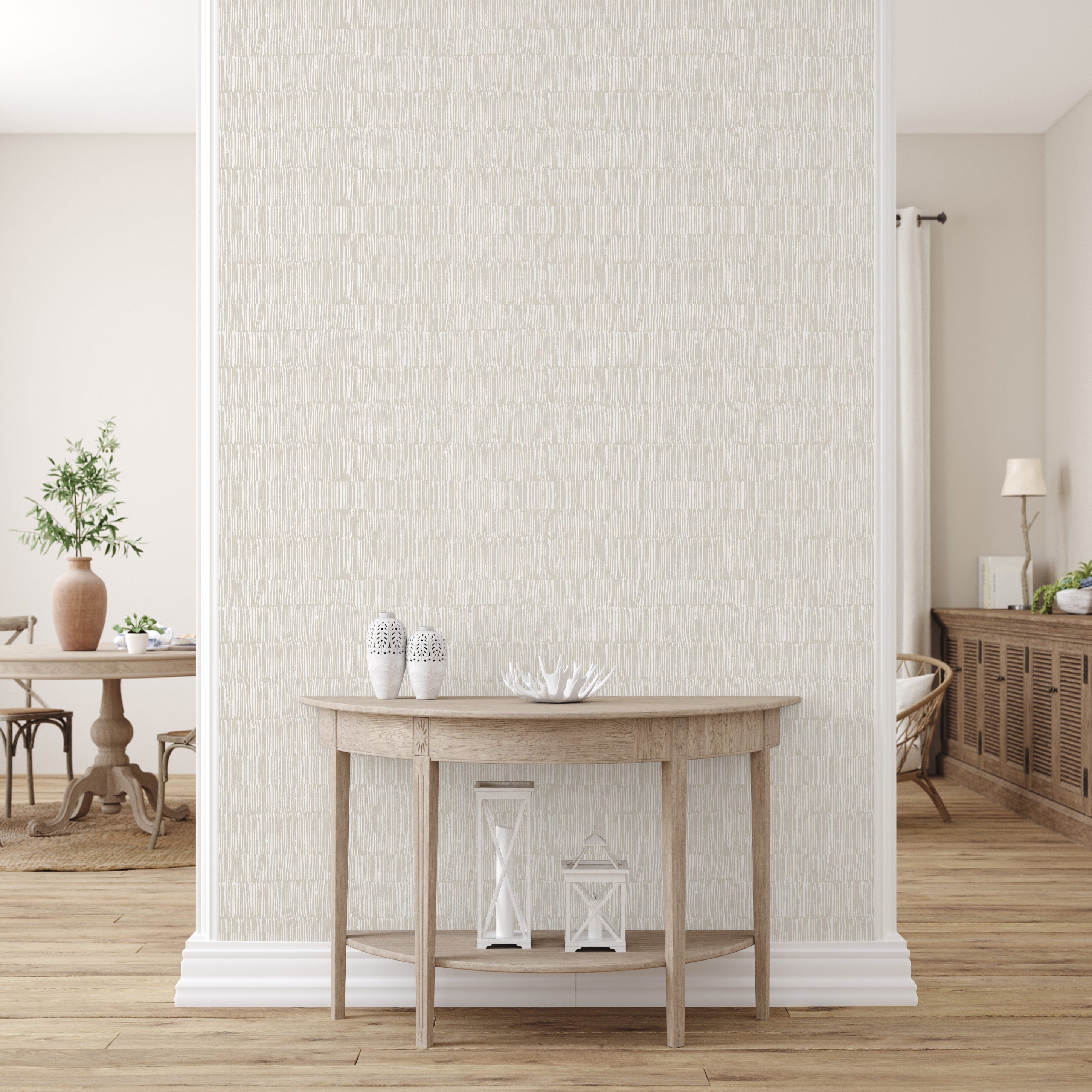 Modern Buff Peel & Stick Vinyl Wallpaper Sheets – 12 Pack