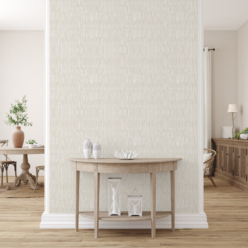 Wall Wear Sheet Modern Buff Design – Peel and Stick Wallpaper Sheet – Water-Resistant, Removable, Self-Adhesive Vinyl – DIY-Friendly Wall Décor – (11" x 16")