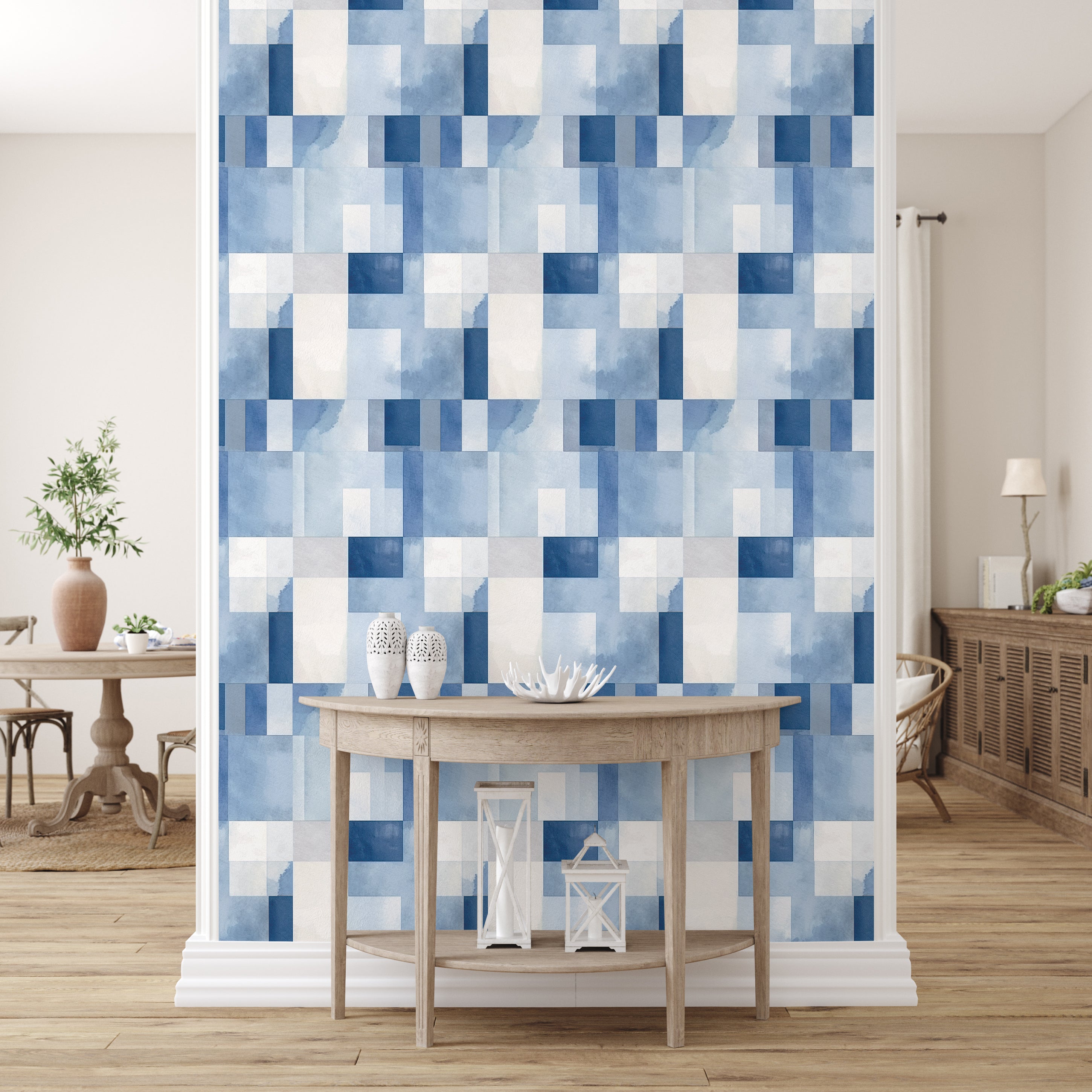 Out of the Blue Peel & Stick Vinyl Wallpaper Sheets – 12 Pack