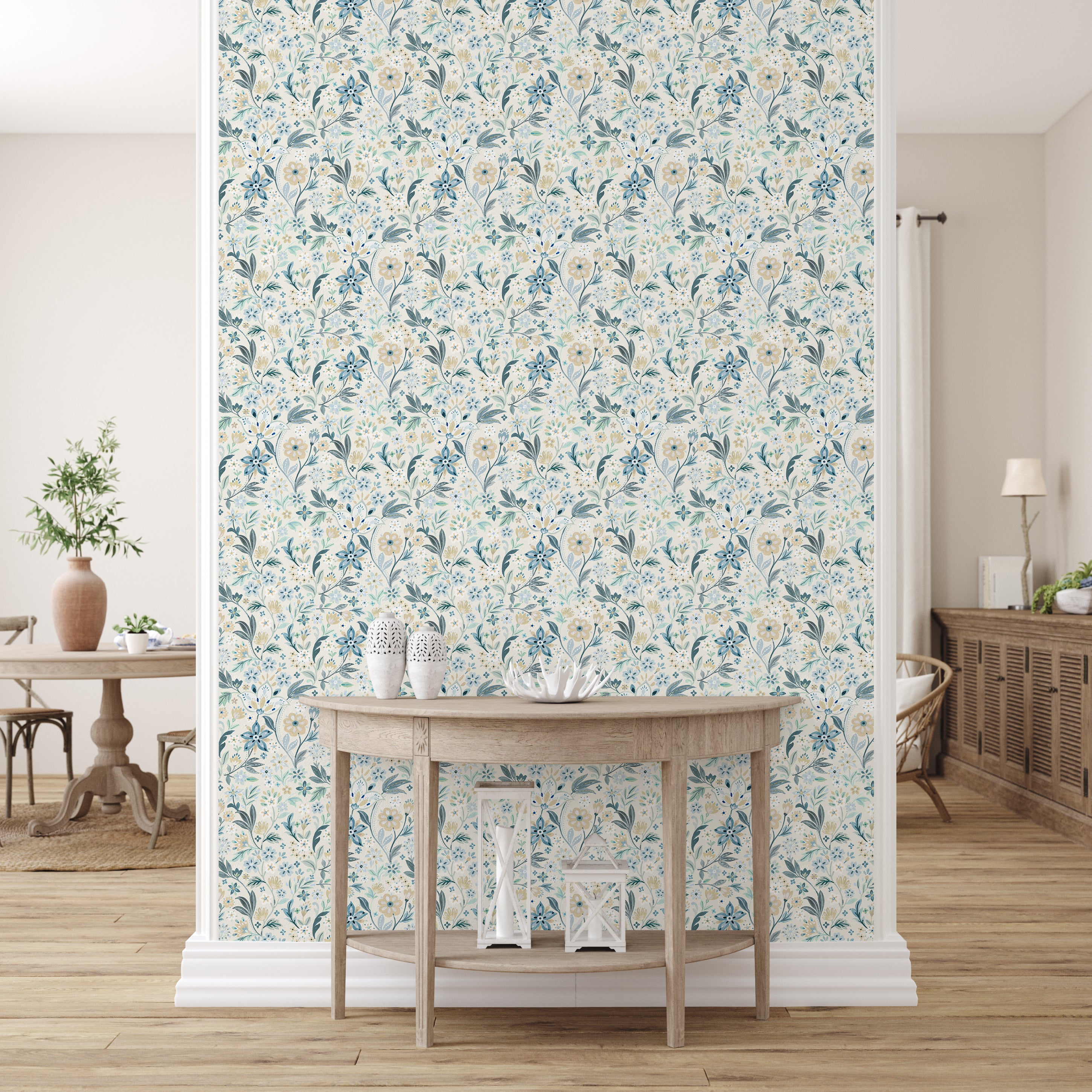 Storybook Romance Peel & Stick Vinyl Wallpaper Sheets – 12 Pack
