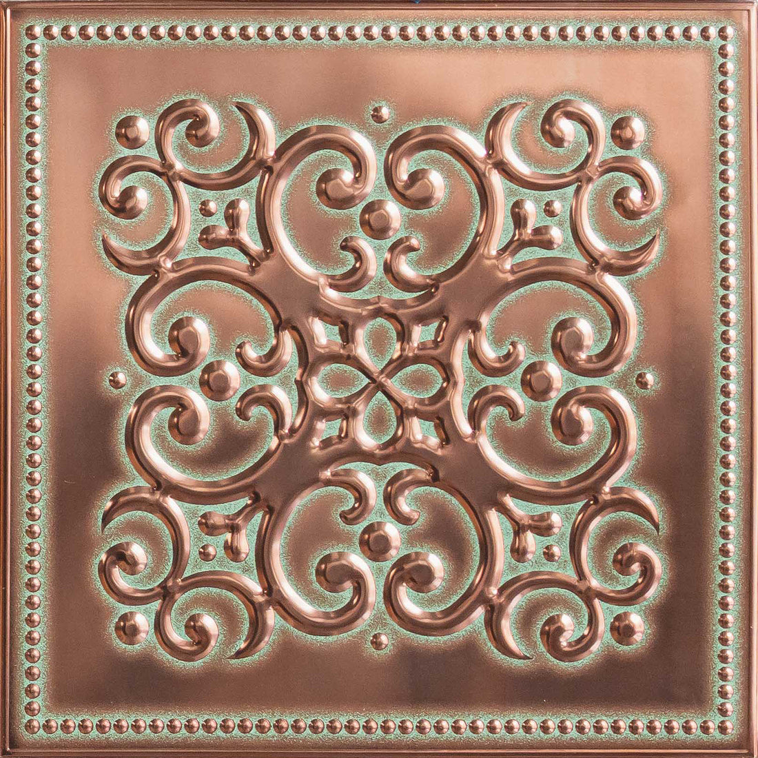Patina Copper Peel and Stick Metal Tiles – 10 Pack