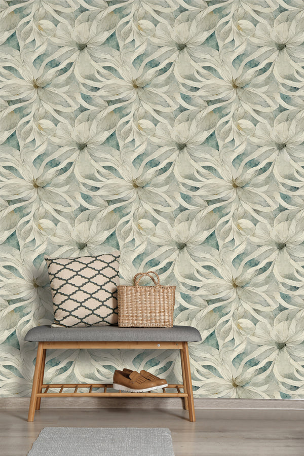 Urban Stems Wallpaper Roll 17.5" x 216" – Peel & Stick, Removable, Water-Resistant