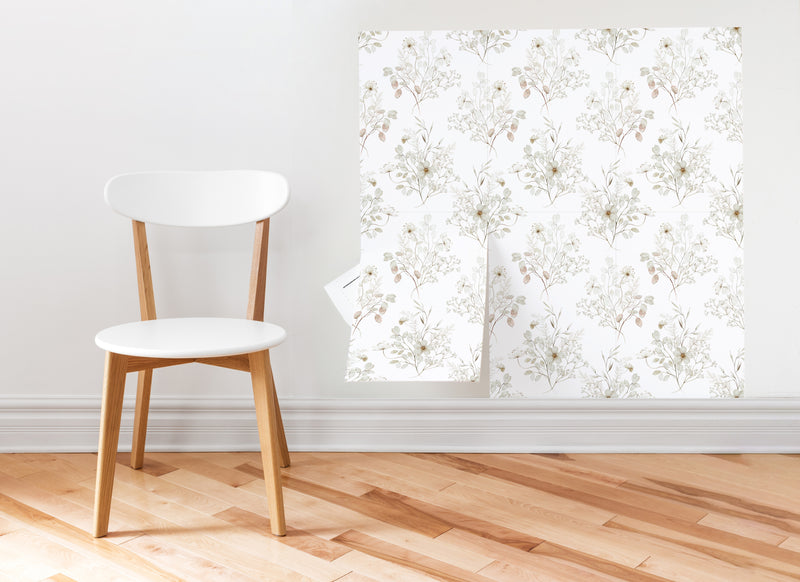 Wall Wear Sheet Spring Ready Design – Peel and Stick Wallpaper Sheet – Water-Resistant, Removable, Self-Adhesive Vinyl – DIY-Friendly Wall Décor – (11" x 16")