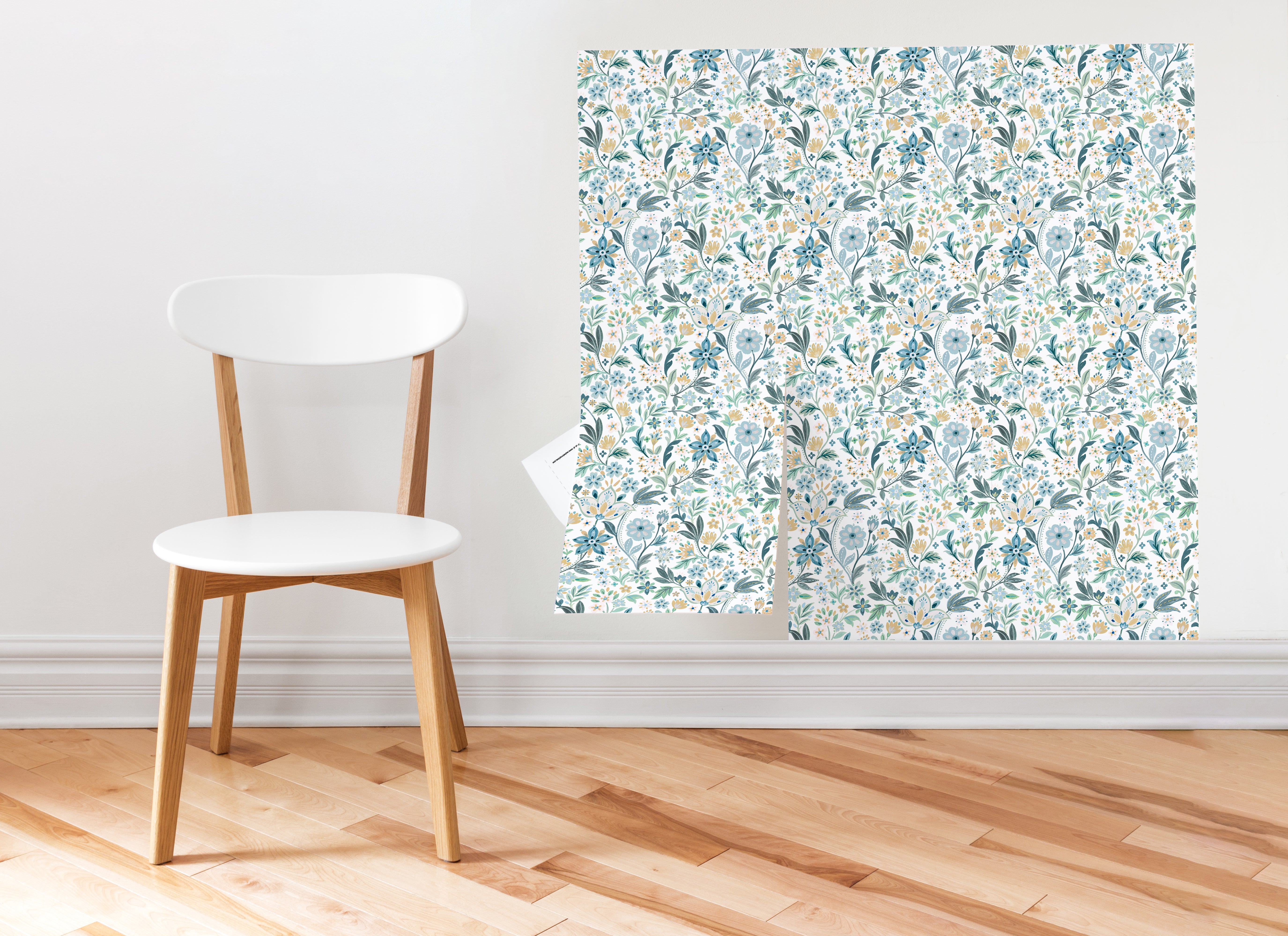 Storybook Romance Peel & Stick Vinyl Wallpaper Sheets – 12 Pack