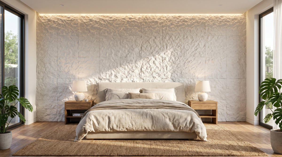 Soft Chalk Peel and Stick Stone Tiles – 8 Pack