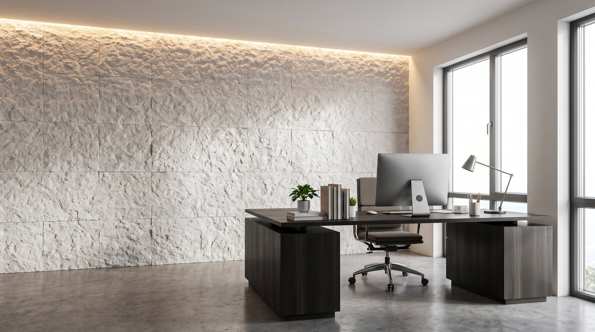 Soft Chalk Peel and Stick Stone Tiles – 8 Pack