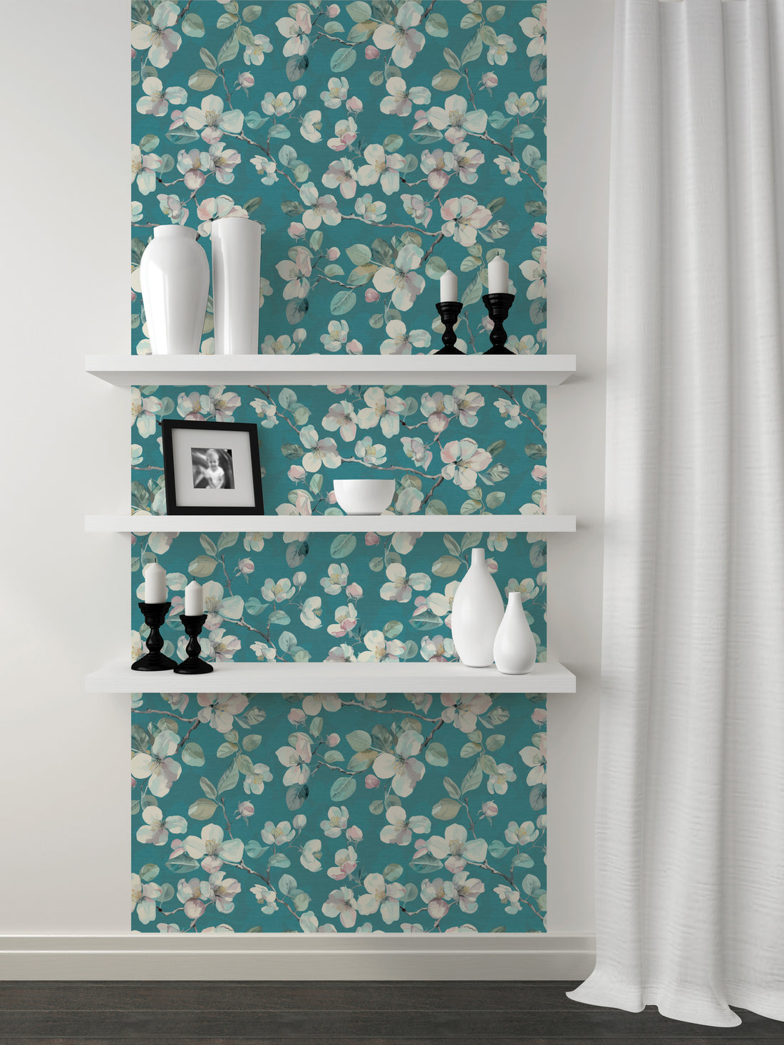 Roll It's Actually Cerulean Peel and Stick Vinyl Wallpaper Roll
